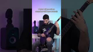 6 year old me when someone told me a secret  #guitar #metal