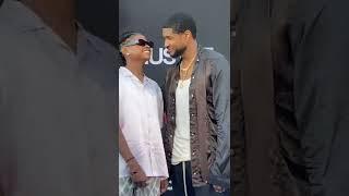 USHER AND HIS SON ON THE HUSTLE RED CARPET