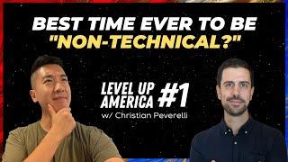 How NO CODE is REVOLUTIONIZING entrepreneurship w Christian Peverelli   LEVEL UP AMERICA #1