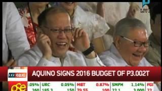 PNoy signs P3-T national budget