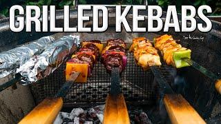 Juicy Grilled Chicken & Steak Kebabs | SAM THE COOKING GUY 4K