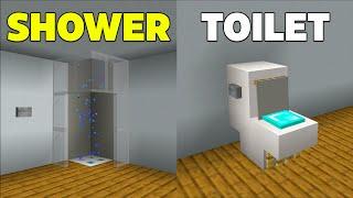 5 Working Bathroom Build Hacks in Minecraft Bedrock!