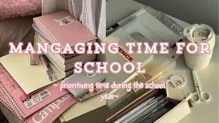 Time Managing Tips for School 