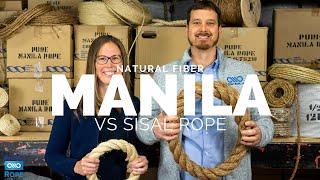 Manila Rope vs. Sisal