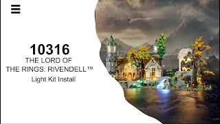 Install Lightailing Light Kit For Lego THE LORD OF THE RINGS: RIVENDELL™ 10316