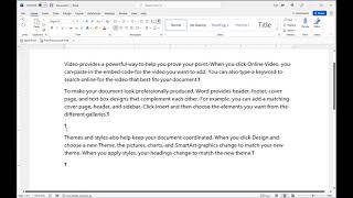 Microsoft Word 365 - Paragraph Marks