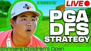 PGA DFS Picks Shriners Open | DraftKings & FanDuel Golf Lineups | PGA DFS Strategy