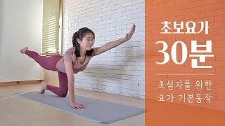 초보를 위한 기초요가 30분 클래스  쉽게 따라하는 요가 스트레칭