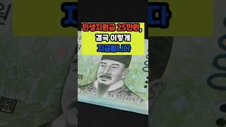 민생지원금 25만원 결국 이렇게 지급됩니다 #명언 #긍정의말 #지혜 #긍정적마인드 #좋은글