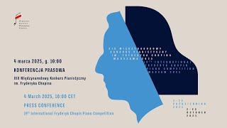 Press conference of the 19th International Fryderyk Chopin Piano Competition