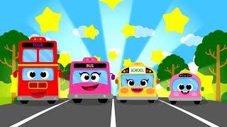 The Bus Family  | Vroom Vroom ! | Nursery Rhymes Compilation 20m | Car Songs for KidsTidiKids