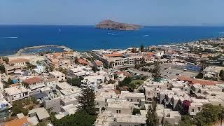 Some of the view over Agia Marina and part of Platanias in Crete.