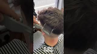 BLEND FREND is a comb that helps cut hair!! #barber #behindthechair #fade #fyp #barberlife #haircut