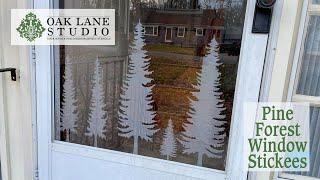 Pine Forest Window Stickees | Oak Lane Studio