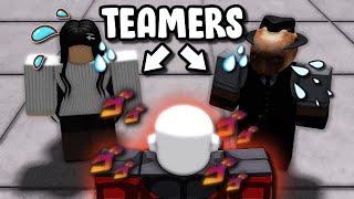 TOXIC TEAMERS RAGE QUIT in Roblox The Strongest Battlegrounds