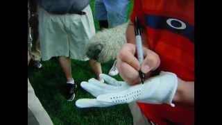 Rory McIlroy Hits Fan - Gives Him A Signed Glove - May 5, 2012