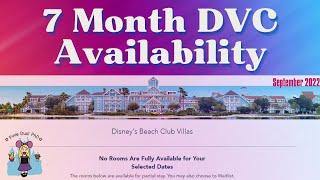 7 Month Disney Vacation Club Availability (and 5 and 6 Month Too!) | DVC September 2022