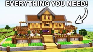 ️ Minecraft : ULTIMATE Survival House  [ Build Tutorial for Survival ]