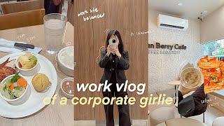 work vlog | prioritizing self growth, corporate girlie 9-5 office work motivation, weyatoons