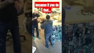 bear mace vs bad customer classic footage 