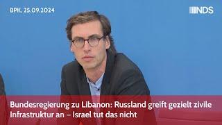 Bundesregierung zu Libanon: Russland greift gezielt zivile Infrastruktur an – Israel tut das nicht