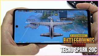 Tecno Spark 20C PUBG Mobile Gaming test | Helio G36, 90Hz Display