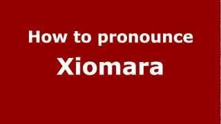 How to Pronounce Xiomara - PronounceNames.com