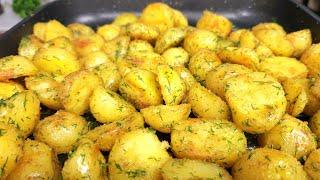 Crispy Garlic Potatoes Without Frying! Easy Family Dinner Recipe!