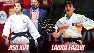 Jisu KIM  vs Laura FAZLIU  - Qazaqstan Barysy Grand Slam 2023- 柔道