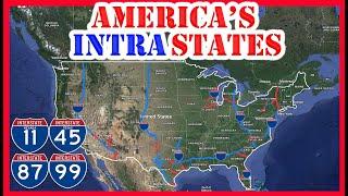 Why THESE Interstate Highways DO NOT Cross State Lines | The Intrastate Highways