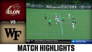 Elon vs. Wake Forest Match Highlights | 2024 ACC Men's Soccer