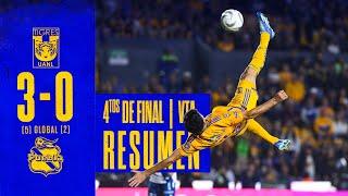  El Resumen | Tigres 3 - 0 Puebla | Cuartos de Final Vuelta | Apertura 2023