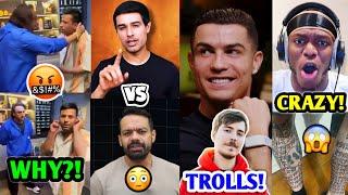 WHY Puneet Superstar got BEATEN by Influencer?! | Dhruv Rathee Vs Flying Beast, Ronaldo MrBeast |