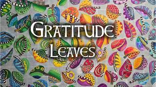 Gratitude leaves, & 30 ideas to be grateful for during Autumn as a Pagan, VR to @taigajournals