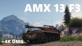 AMX 13 F3 best artillery battle tier 6 i`ve ever seen - World of tanks complete 4K