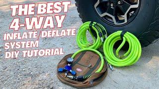 DIY 4-Way Tire Quick Inflate/Deflate System for Off-Road Tires