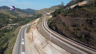 BR 381 PONTE SEVERO OBRAS DUPLICAÇÃO CIDADE DE ANTÔNIO DIAS MINAS GERAIS BRASIL.