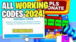 *NEW* ALL WORKING CODES FOR PLS DONATE IN 2024! ROBLOX PLS DONATE CODES