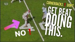 Cornerbacks Don't Get Beat Doing This | What’d He Do Wrong | Bail Technique