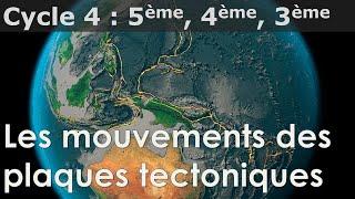 SVT - Cycle 4 - COURS - Les mouvements des plaques tectoniques