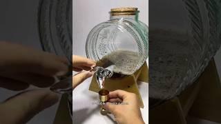 Transparent Glass Water Bottle #shorts
