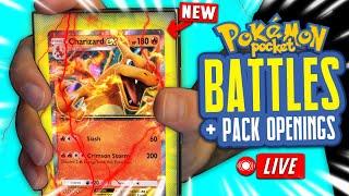  TESTING NEW DECKS! Opening Packs & Battling! - NEW POKEMON CARD GAME - Pokemon TCG Pocket Gameplay