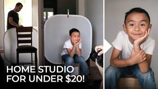 How to Create a Home Portrait Studio (Under 20$!) | Master Your Craft