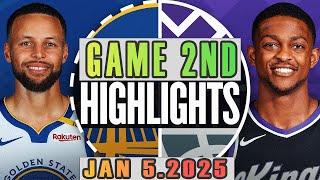 Golden State Warriors vs Sacramento Kings Game 2nd Highlights Jan 5,2025 NBA Season 2024-25