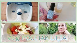 VLOG 15. LJETNA MANIKURA I PEDIKURA, LAGANI LJETNI RUCAK,  USKORO KRECE DAILY VLOG CHALLENGE! 