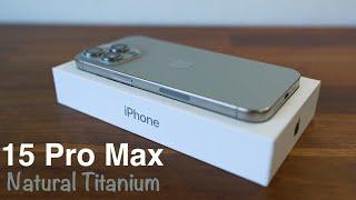 iPhone 15 Pro Max Natural Titanium Unboxing