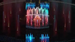 Bucharest Fountains from above: Drone View at Night