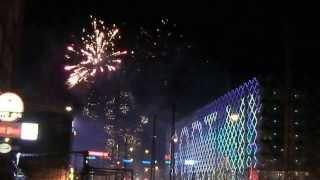 New Years Eve 2014 - Fireworks in Copenhagen, Denmark right after midnight