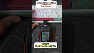 Regular switches Vs Silent switches sound comparison #mechanicalkeyboard #switch #technology