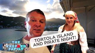 Disney Cruise Day 4 - Tortola Island And Pirate Night! ‍️ | The Radford Family